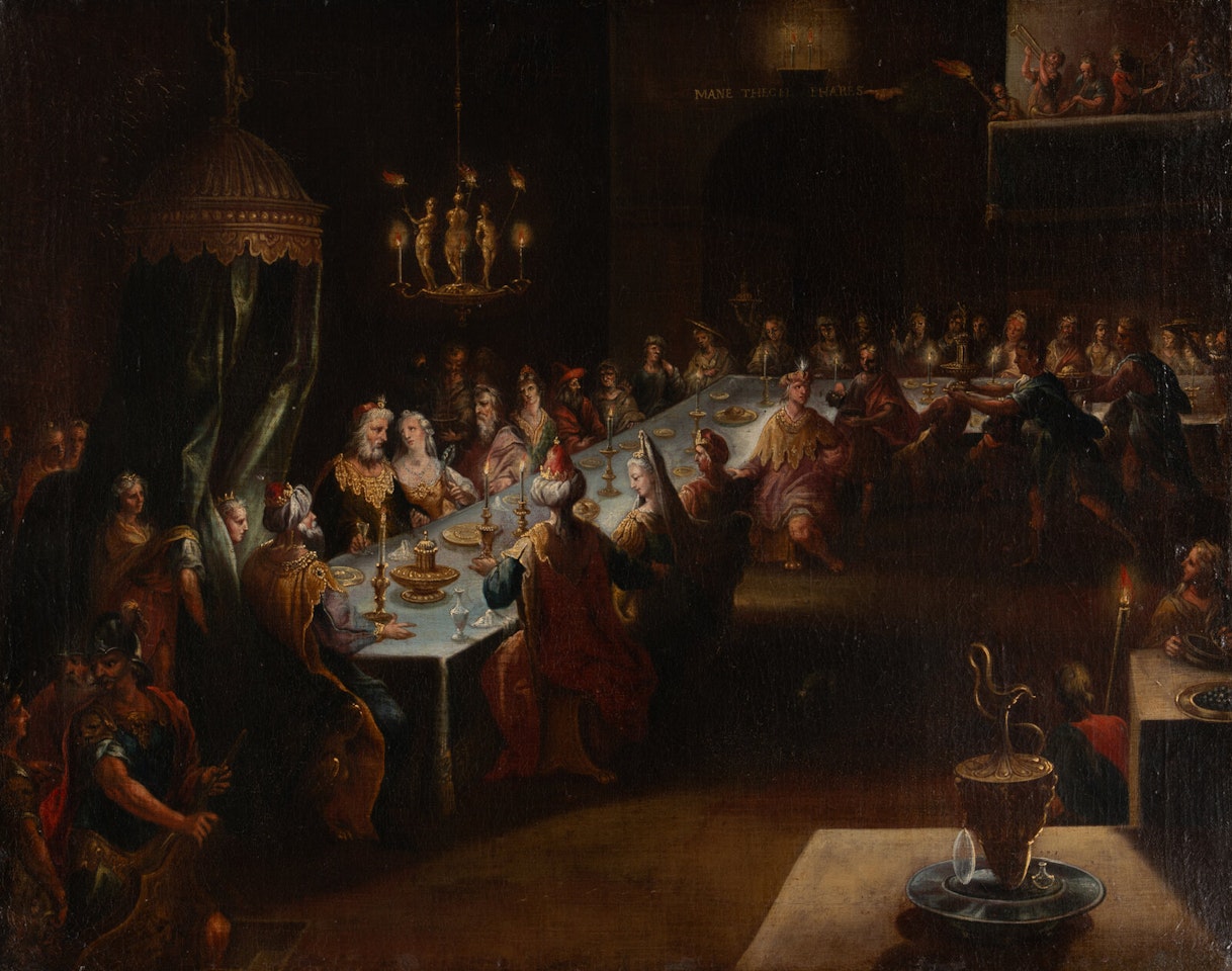 The Feast of Belshazzar by Flemish School