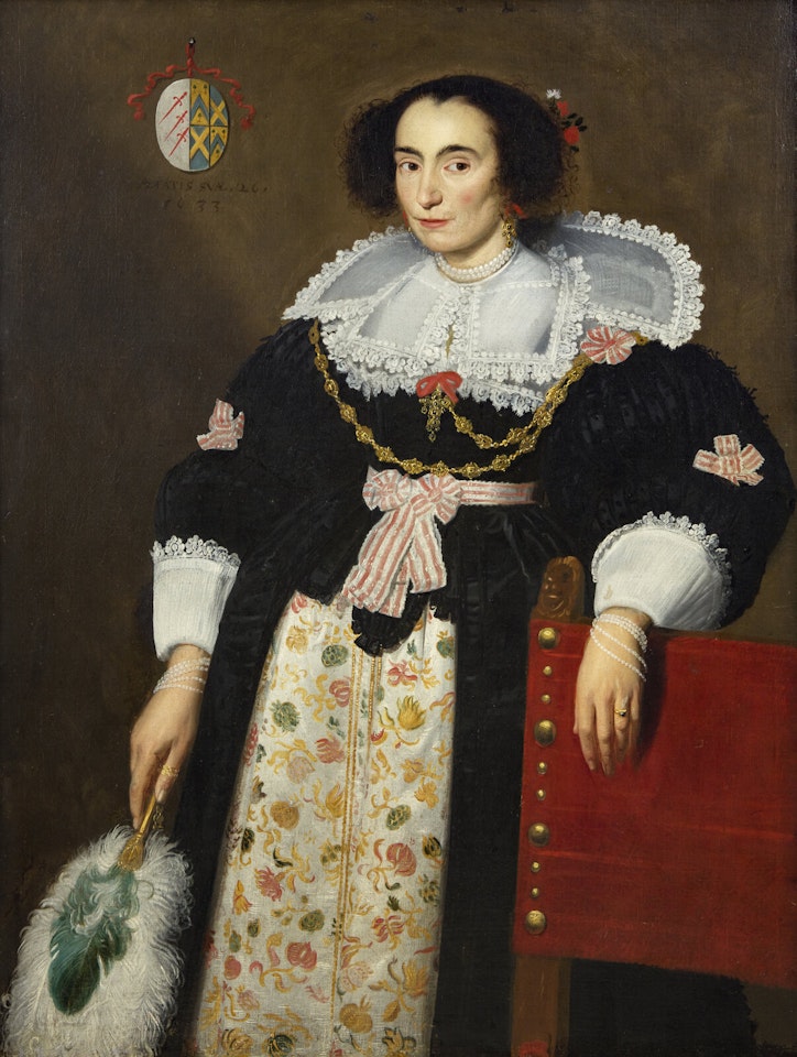 Portrait of Anna van den Bogaerde (?-1641), 1633 by Flemish School