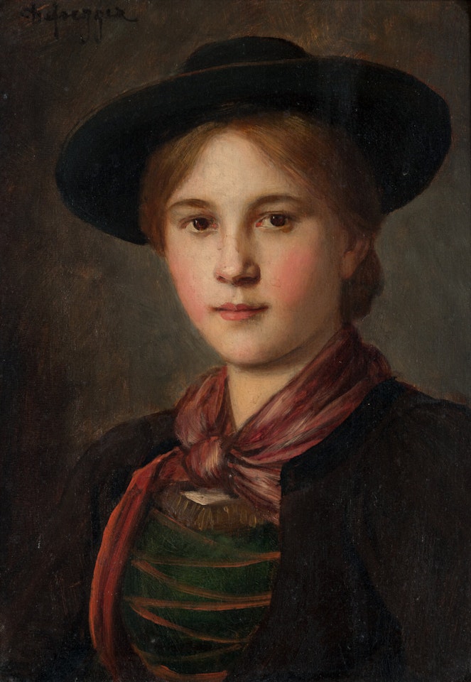 Portrait of a Young Woman by Franz von Defregger