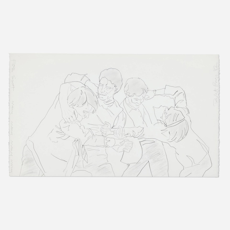 Untitled (Study for Men in the Cities) by Robert Longo
