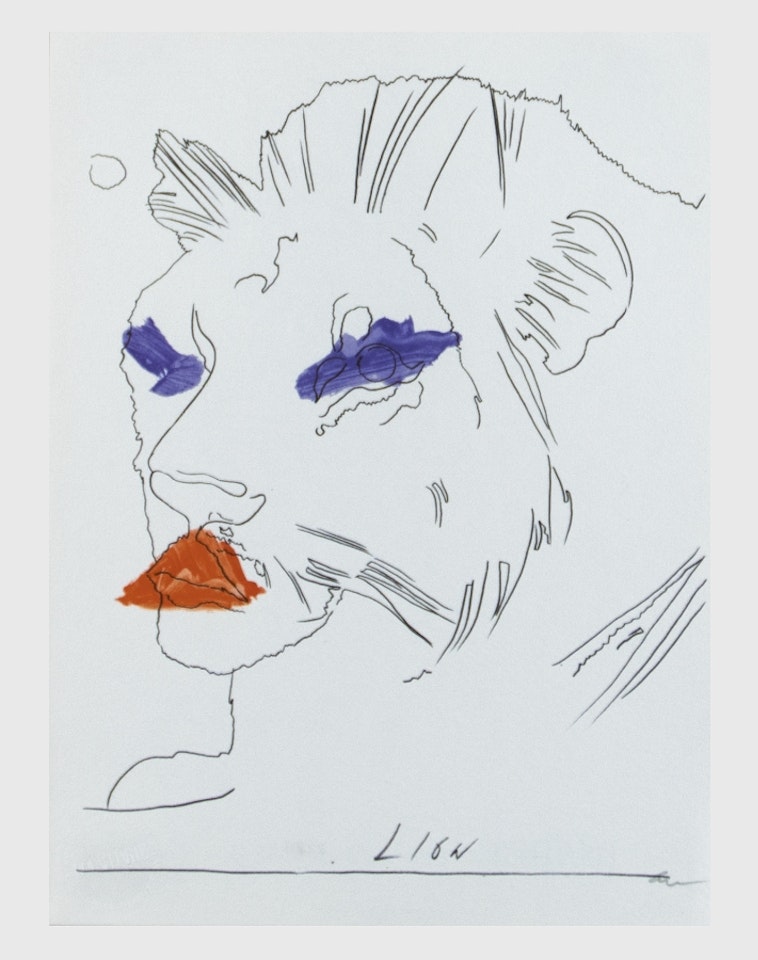 Lion by Andy Warhol