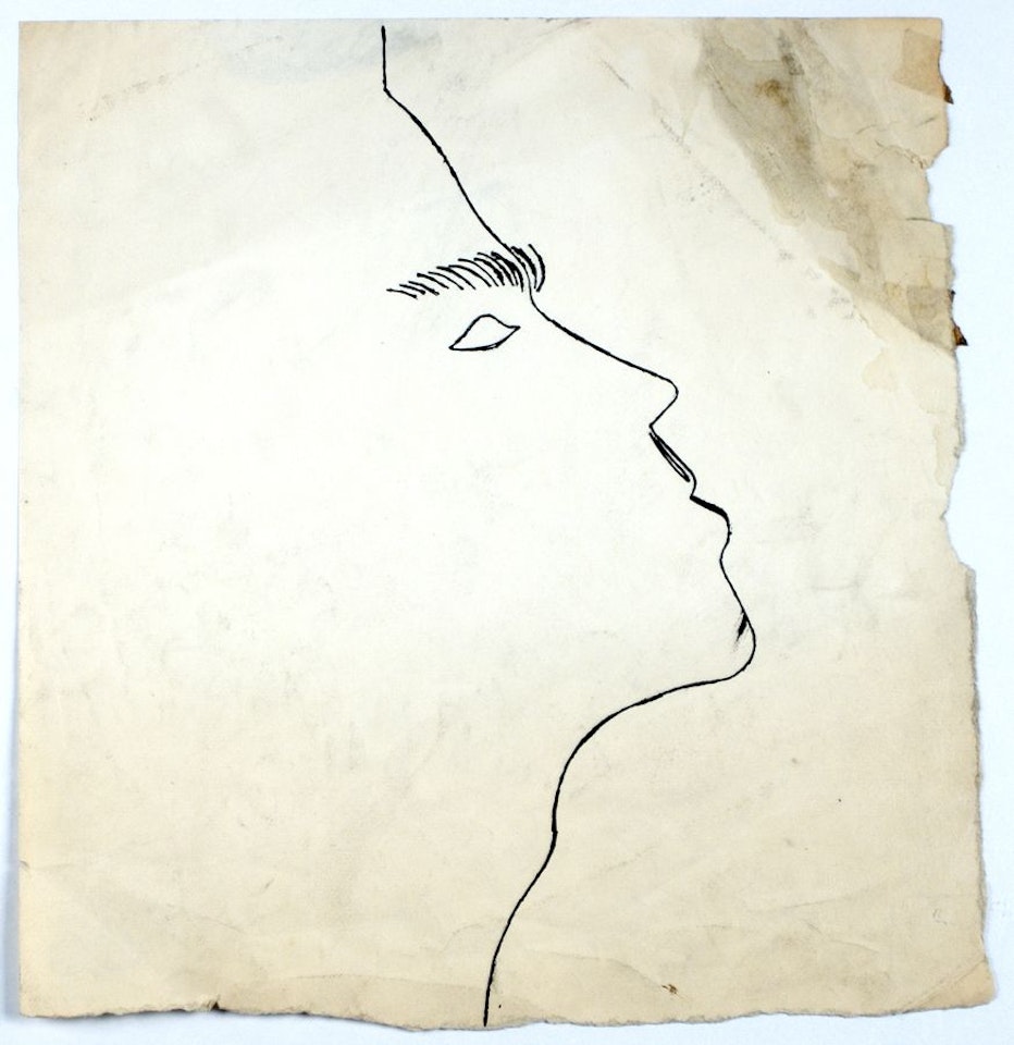 Untitled Male Profile by Andy Warhol