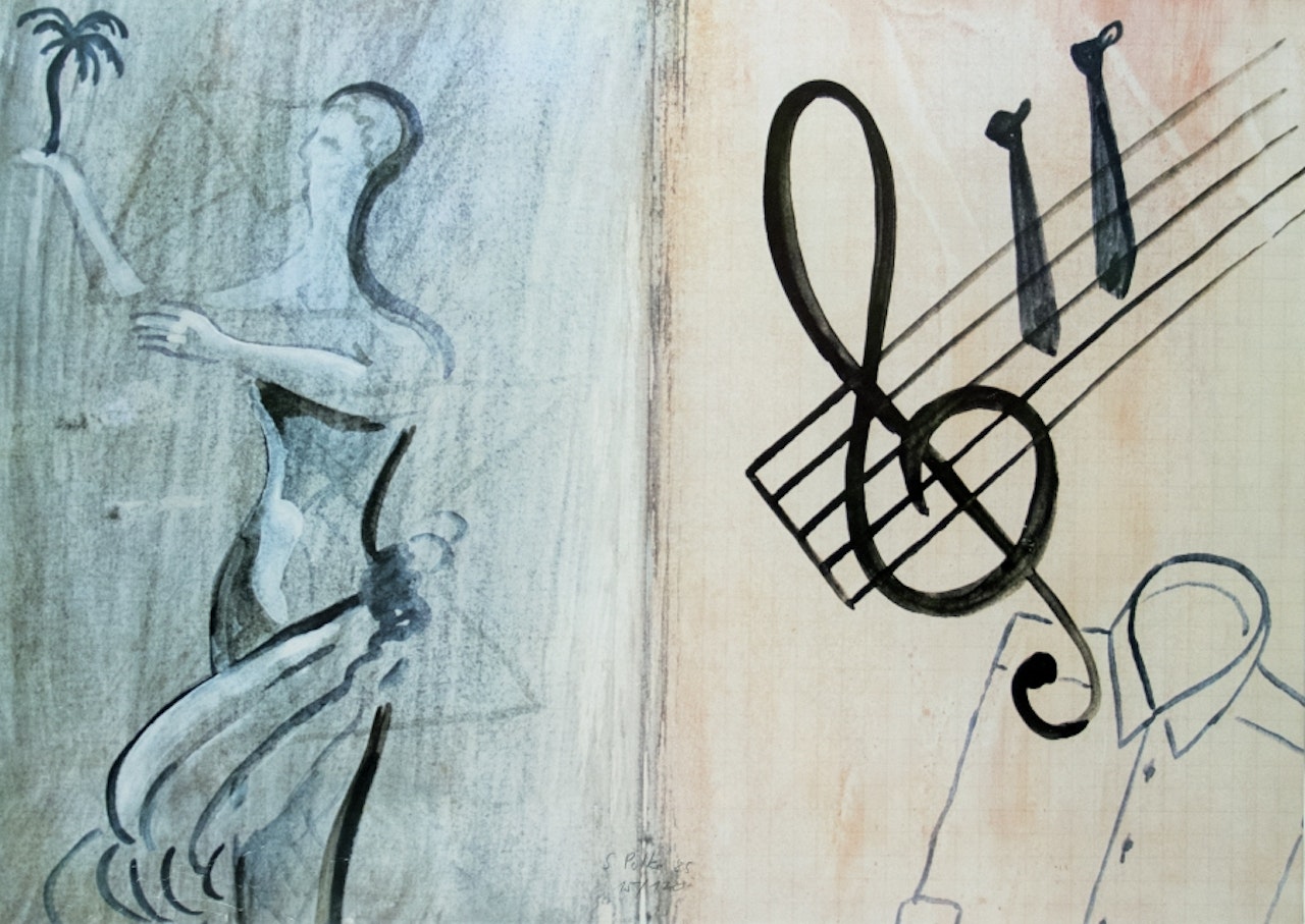 Notenschlüssel by Sigmar Polke