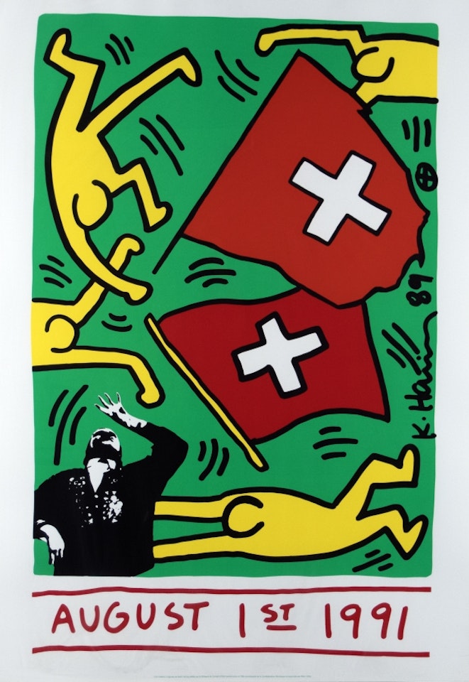 August 1st 1991 by Keith Haring