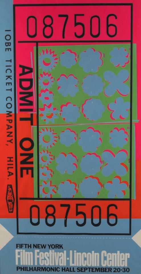 Lincoln Center Ticket by Andy Warhol