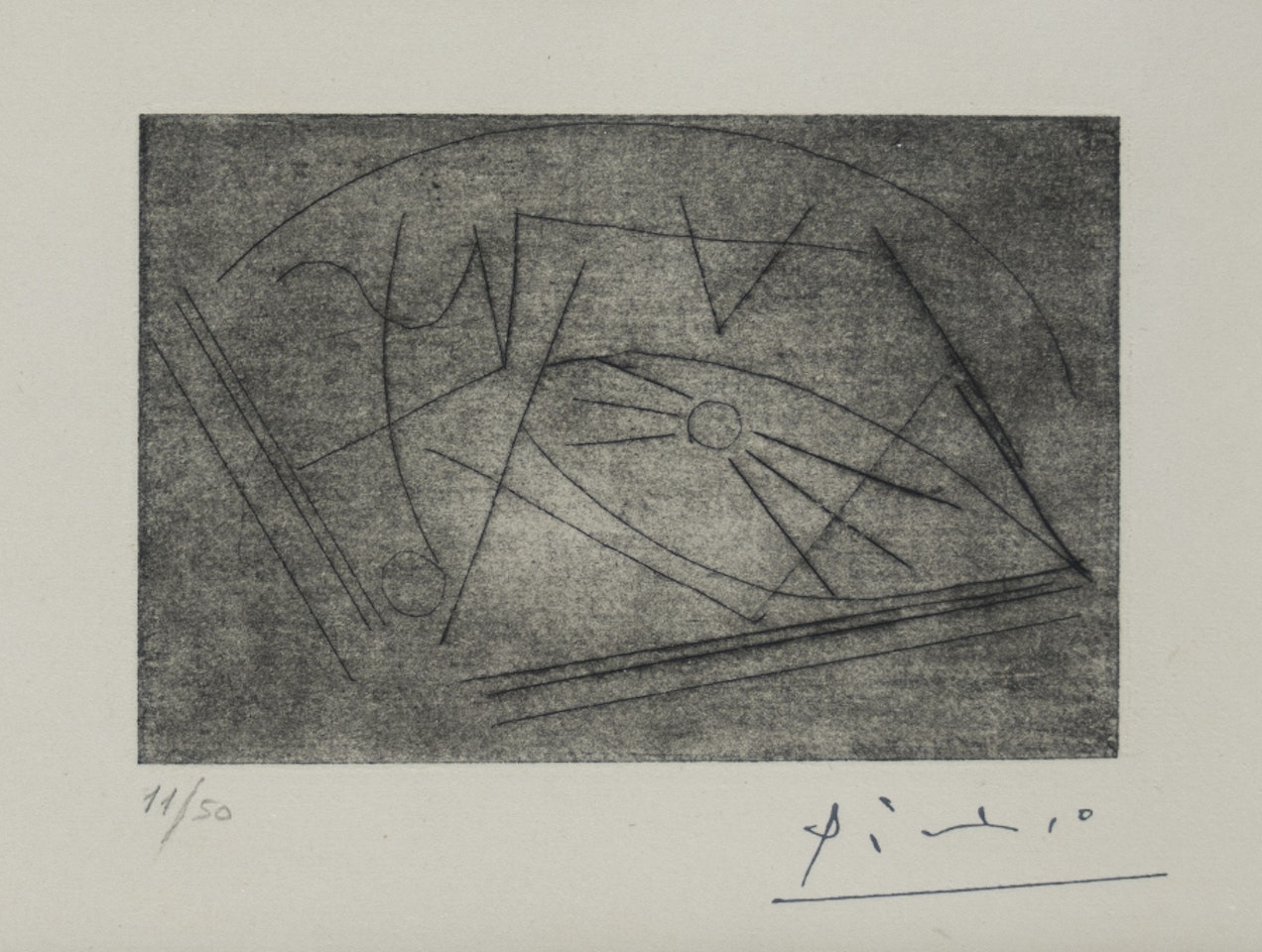 La guitare sur la table by Pablo Picasso