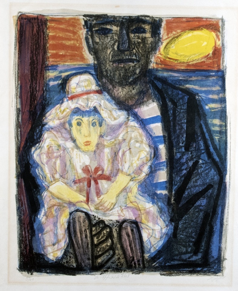 Der Fischer und das Kind by Otto Dix