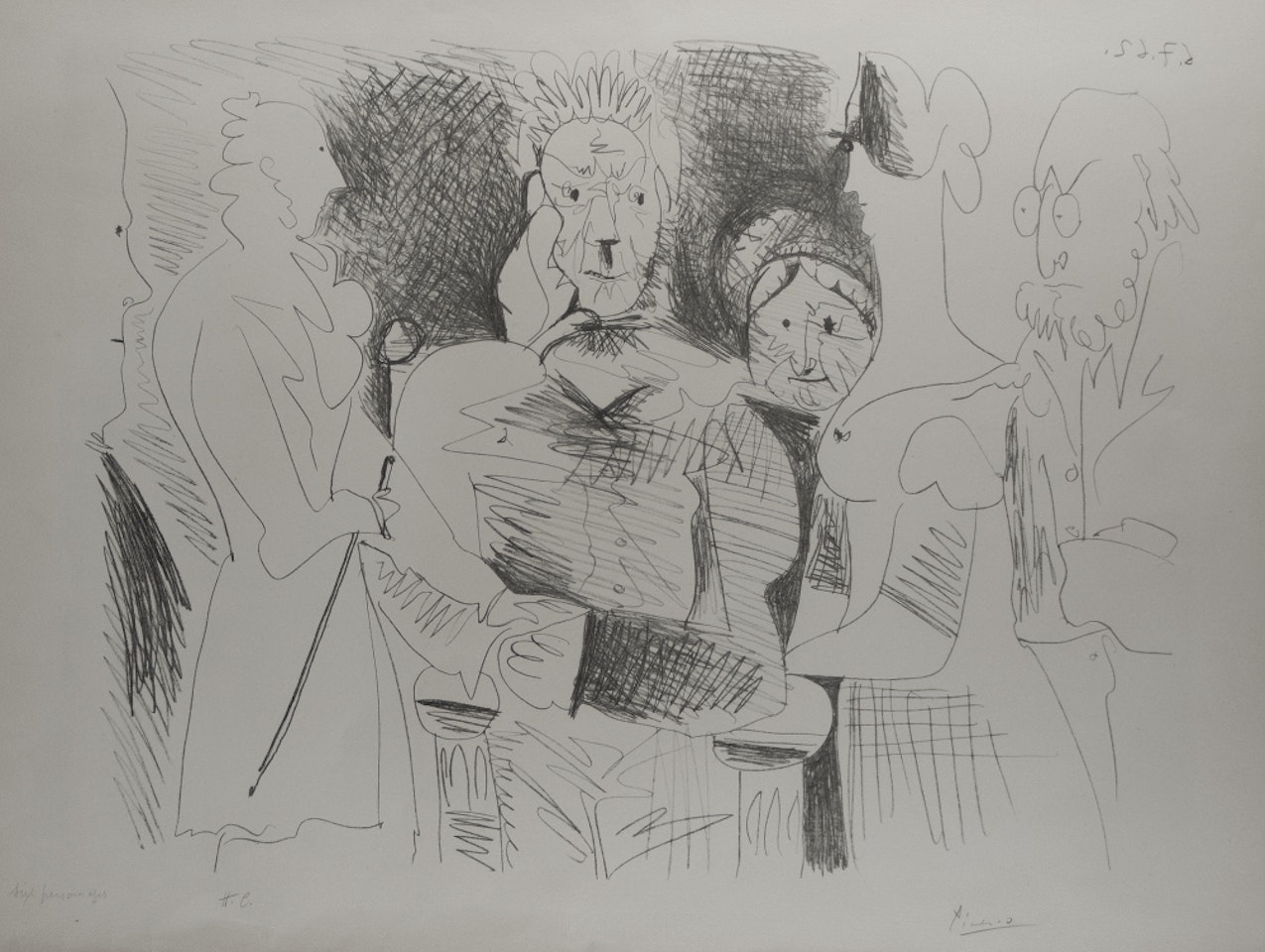 Portrait de Famille, Six Personnages by Pablo Picasso