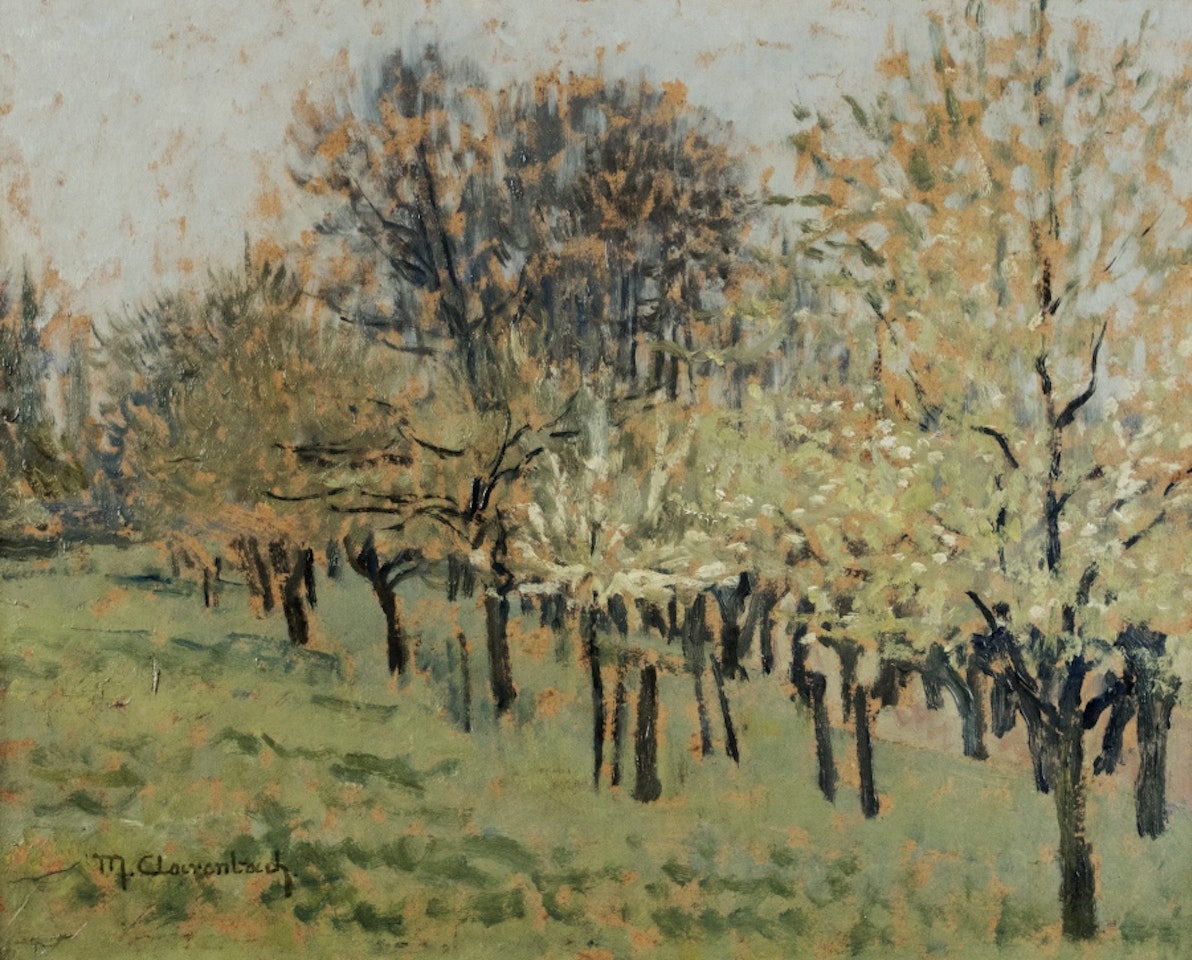 Spring in the orchard by Max Clarenbach