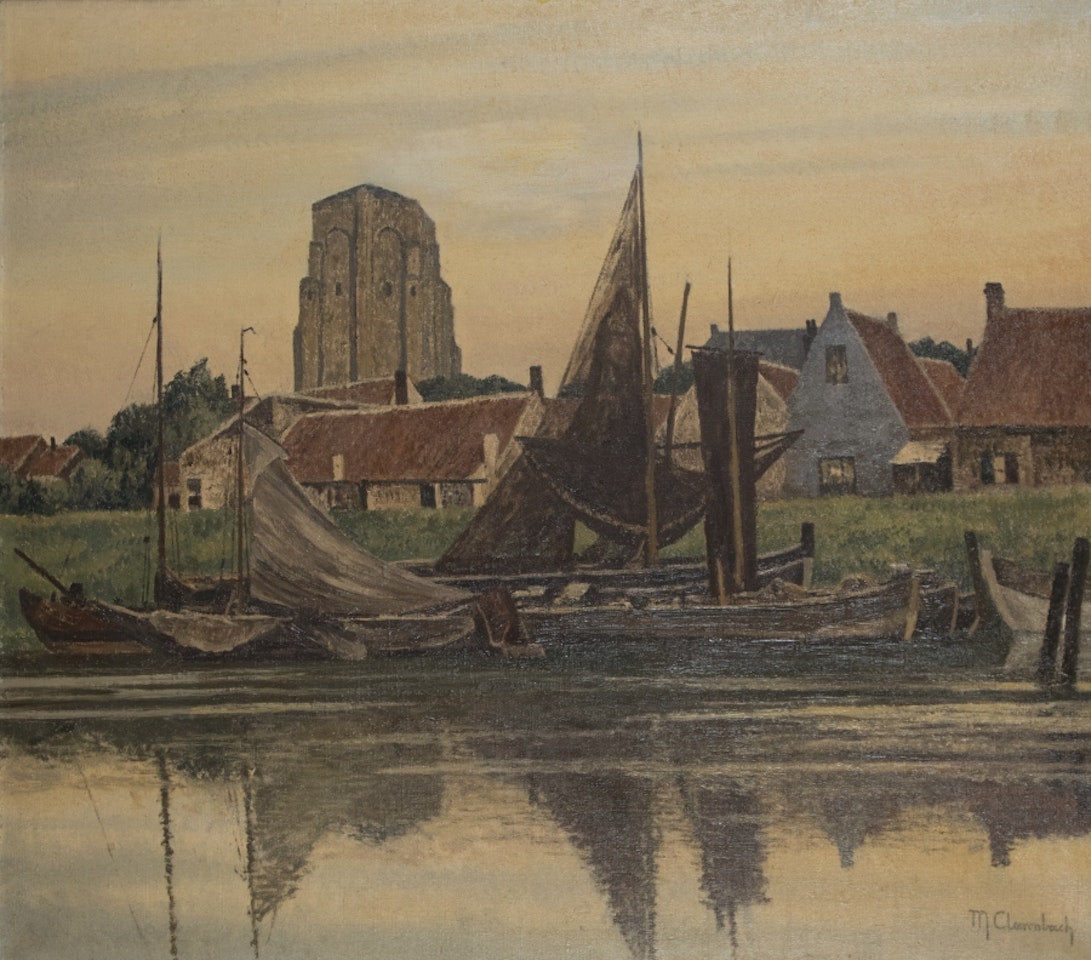 Town in the Netherlands by Max Clarenbach