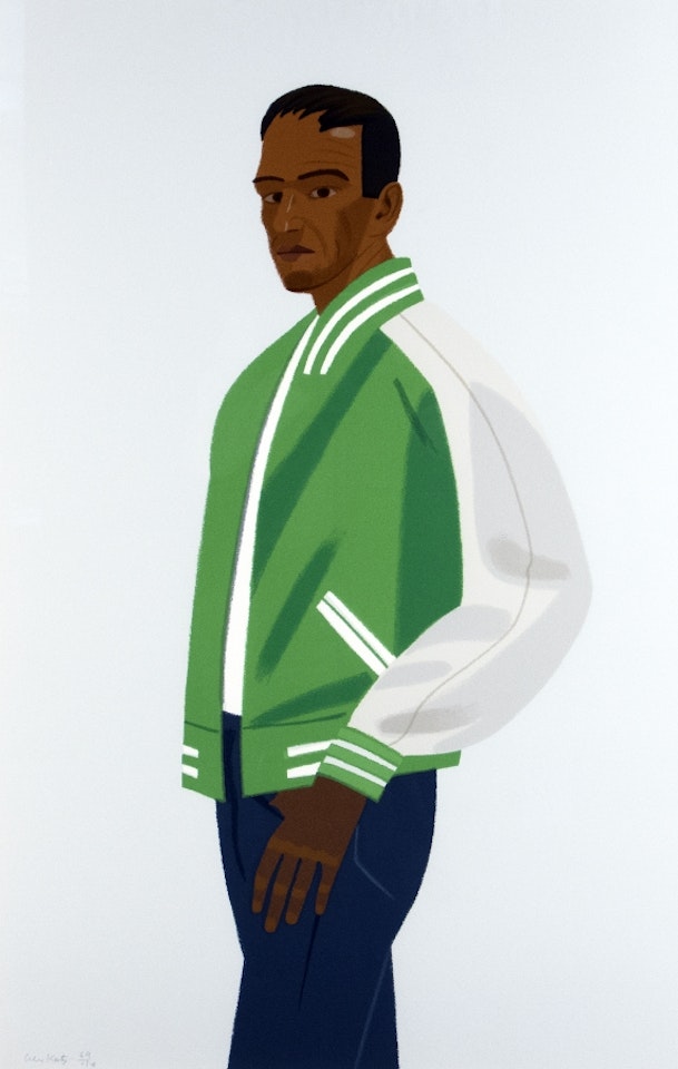 Green jacket by Alex Katz