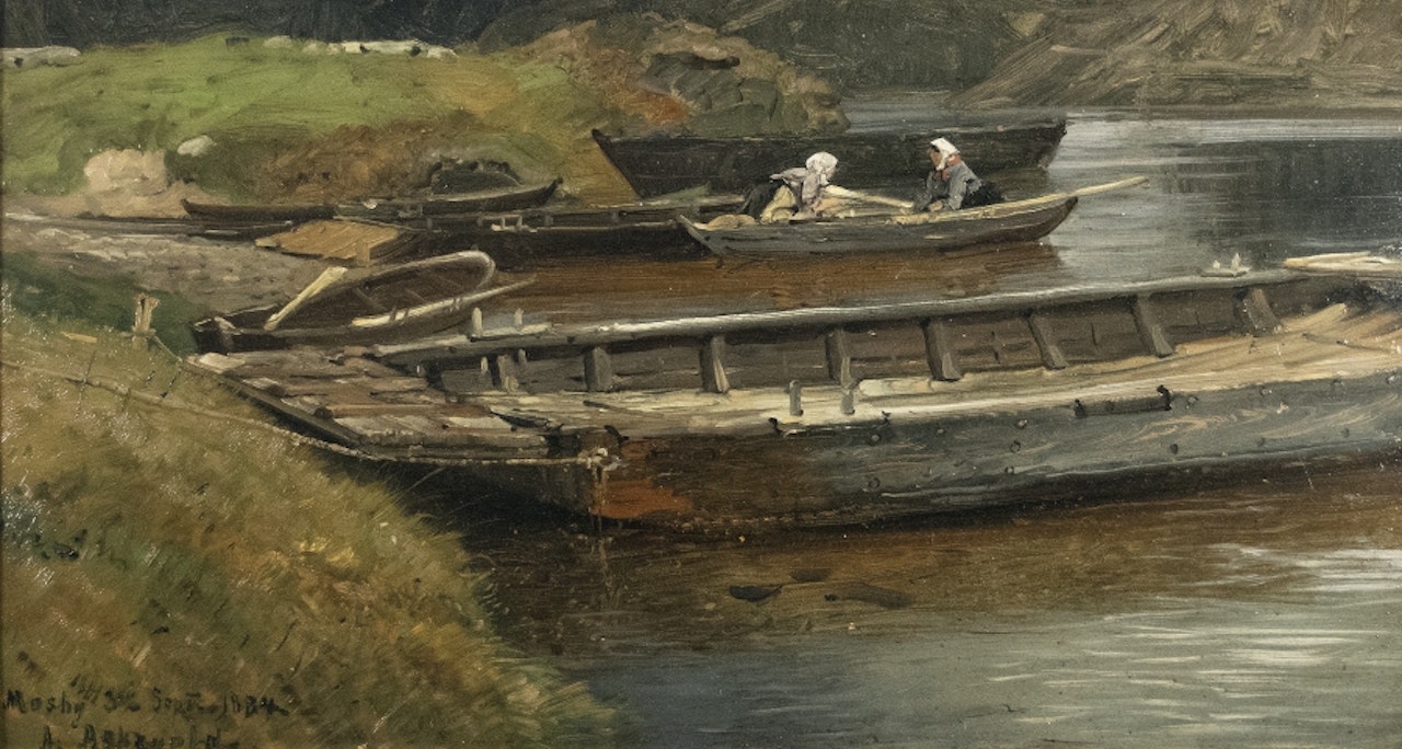 At the boats in Mosby by Anders Monsen Askevold