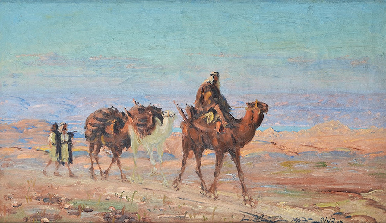 Camels in the Judean Desert by Ludwig Blum