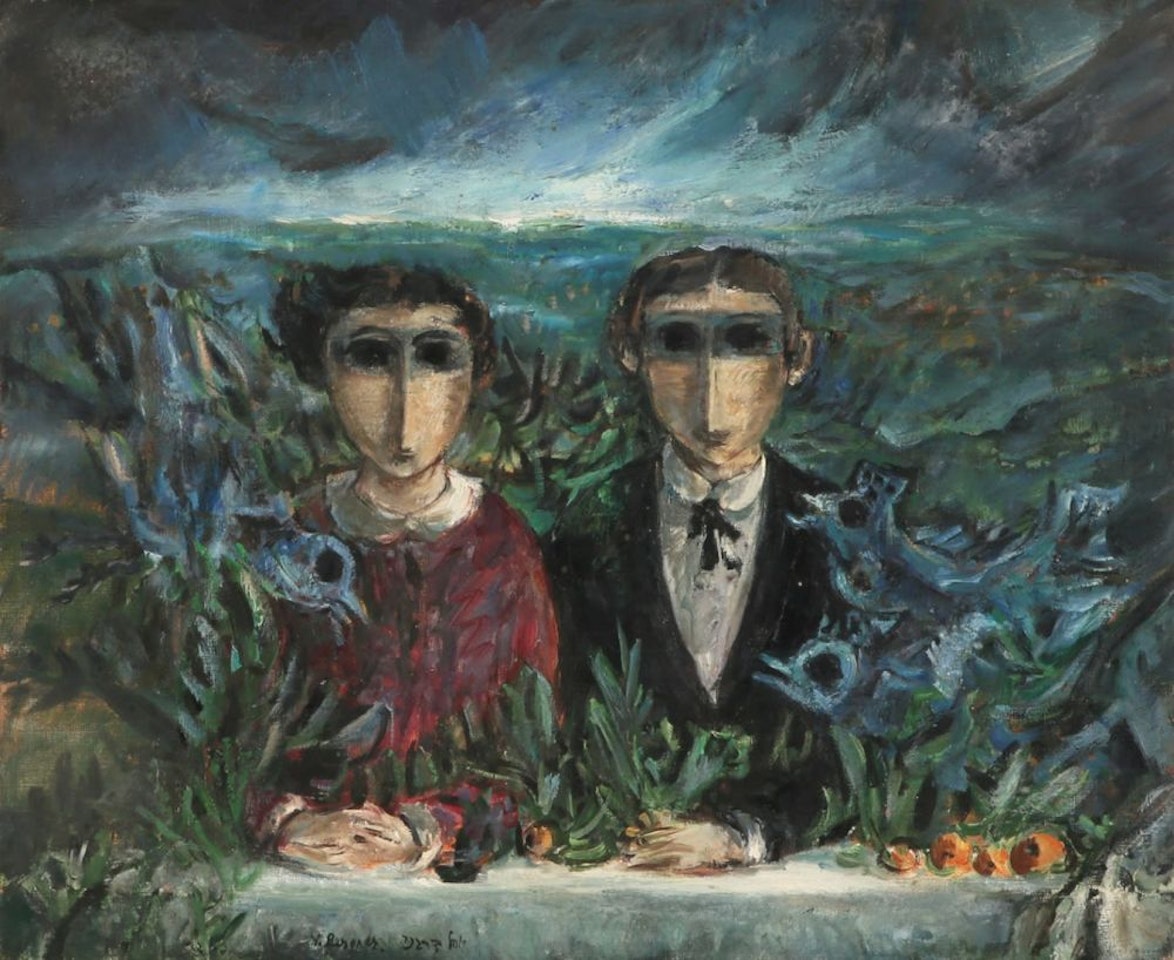 A Pair of Orchard Workers by Yosl Bergner