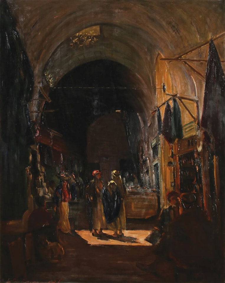Alley in Jerusalem by Ludwig Blum