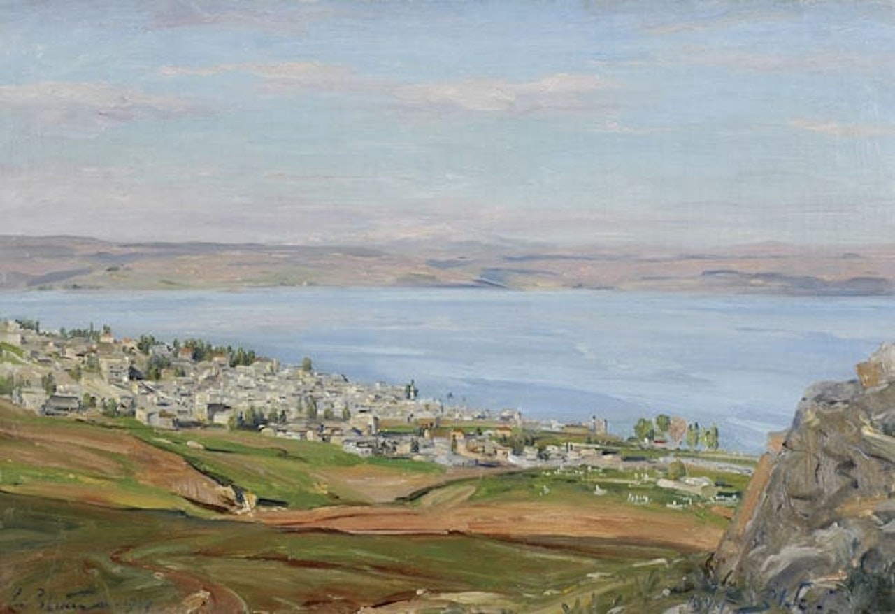 Landscape of the Sea of Galilee by Ludwig Blum