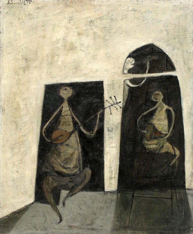 Musician at the Window by Yosl Bergner