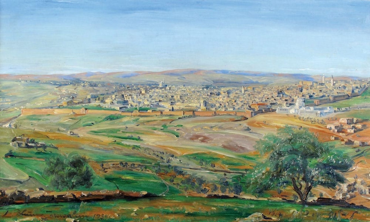A View Towards Jerusalem by Ludwig Blum