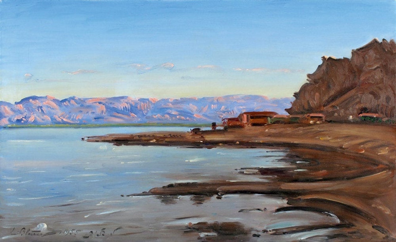 Houses by the Dead Sea by Ludwig Blum