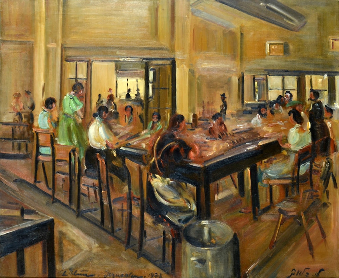 Preparing Sandwiches for the Soldiers During the Seige in Jerusalem by Ludwig Blum