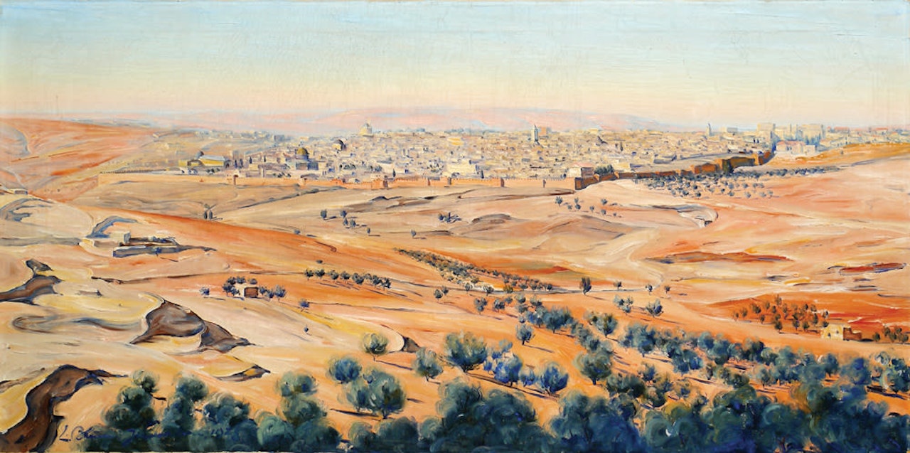 Jerusalem Landscape by Ludwig Blum