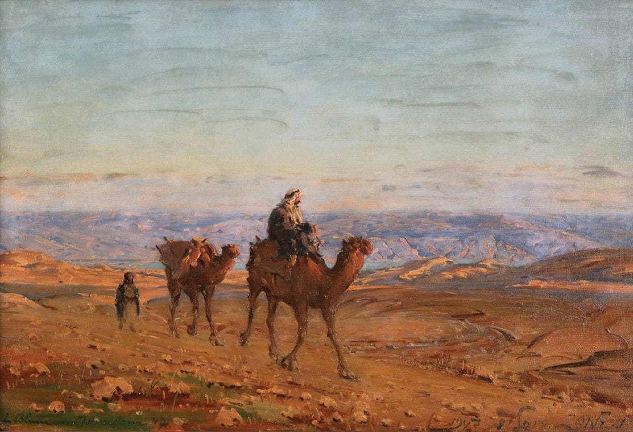 Camels in the Judean Desert by Ludwig Blum