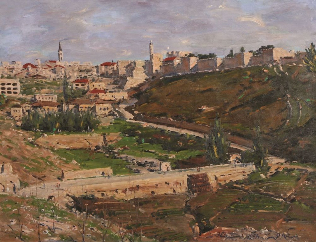 Walls of Jerusalem by Ludwig Blum