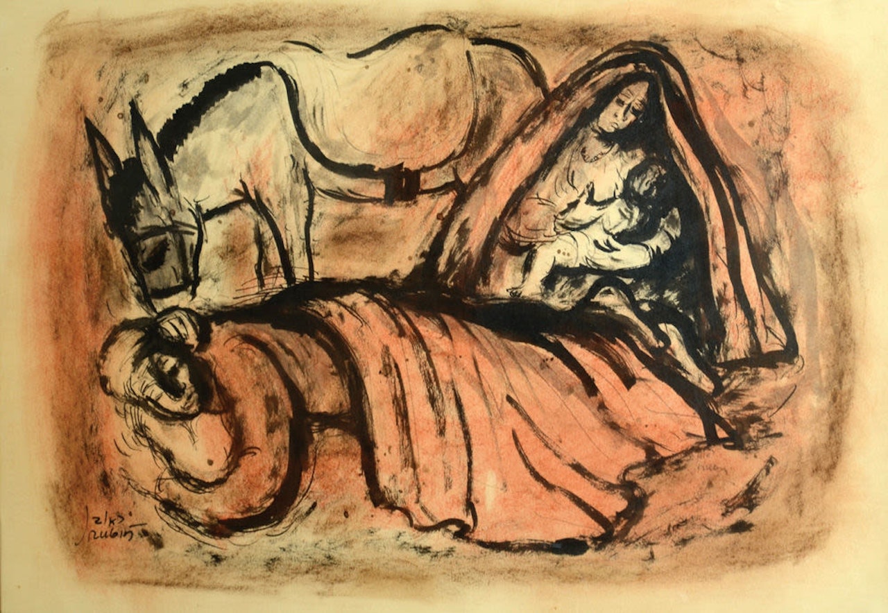 Resting by Reuven Rubin