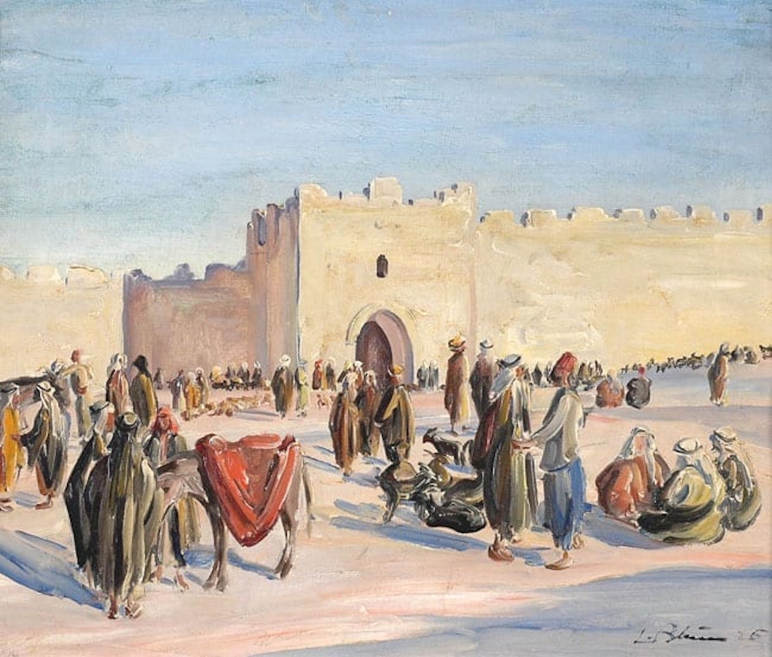 Ludwig Blum Nablus Gate-Jerusalem by Ludwig Blum