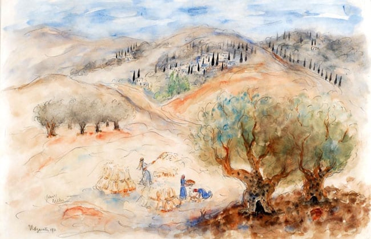 On the Way to Nazareth by Reuven Rubin