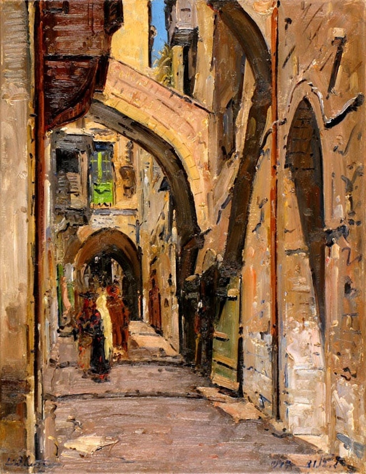 Alley in the Old City by Ludwig Blum