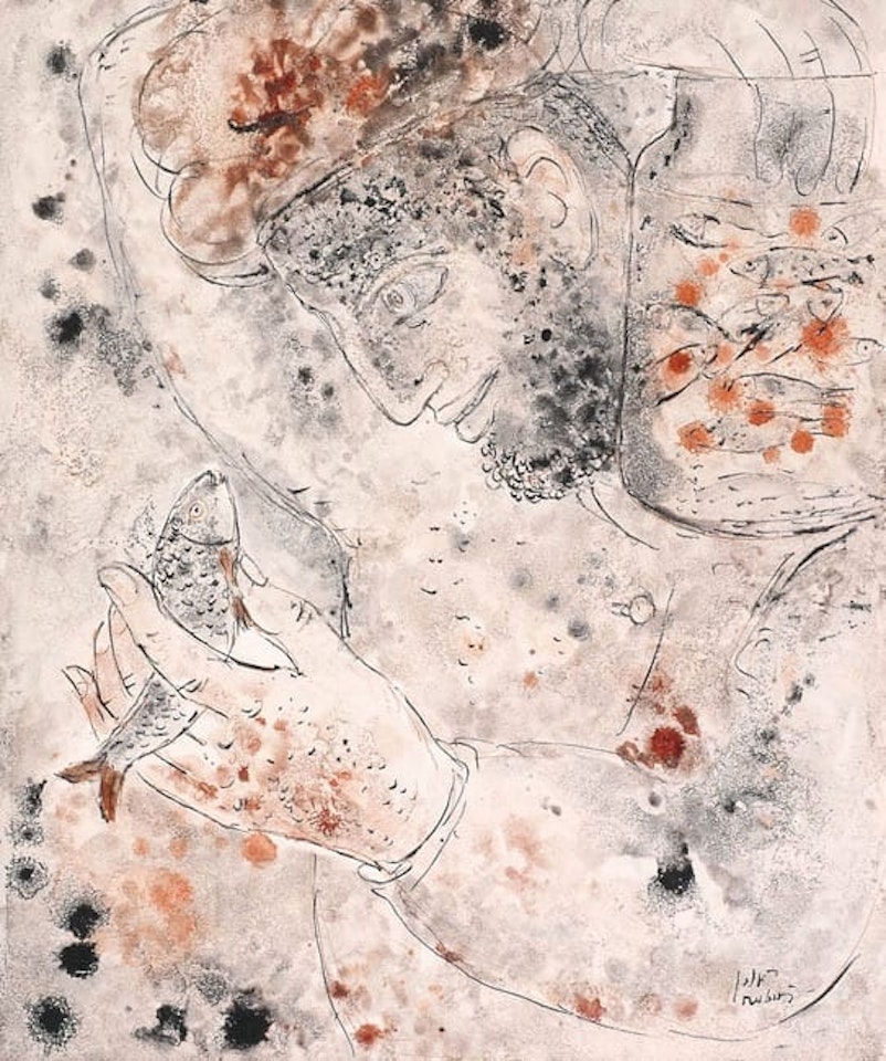 Reuven Rubin The Fisherman by Reuven Rubin