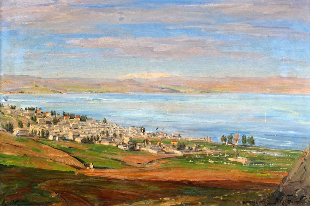 A View of the Kineret by Ludwig Blum