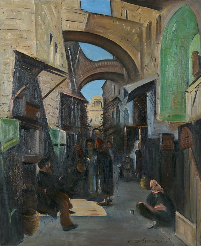 The old City of Jerusalem by Ludwig Blum