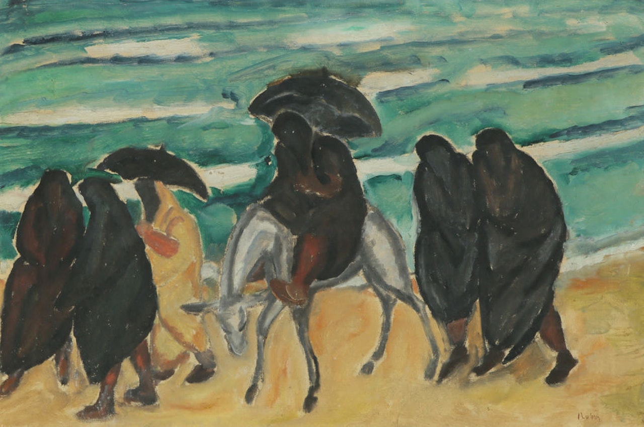 Figures on the Beach by Reuven Rubin