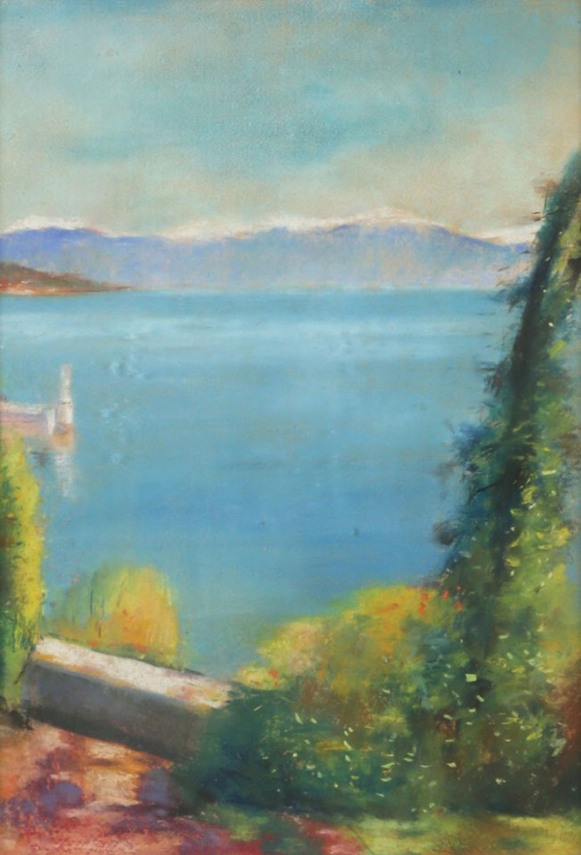 Landscape and Lake by Lesser Ury