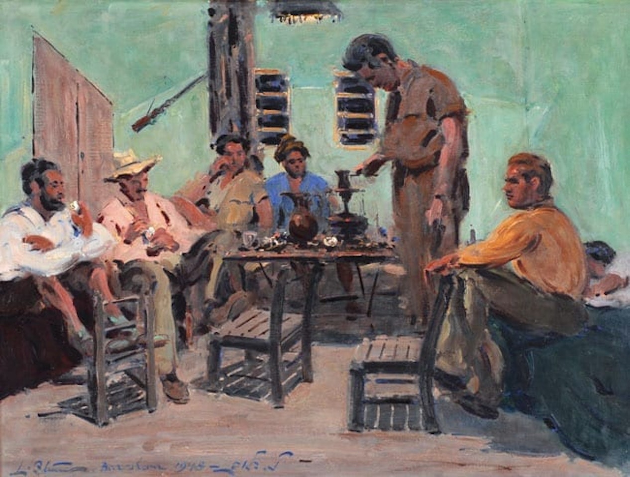Palmach Soldiers, Beer Sheva by Ludwig Blum