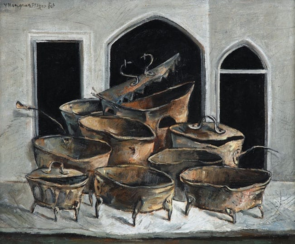 Utensils on the Table by Yosl Bergner