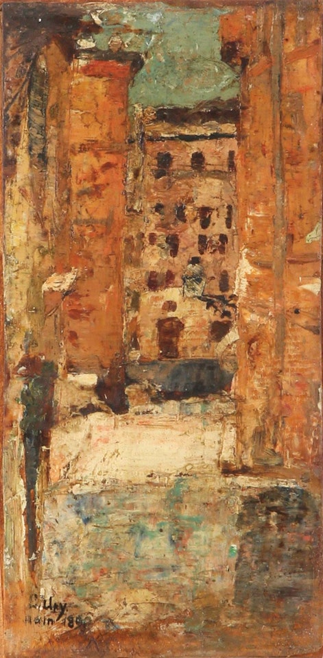 Street Corner in Rome by Lesser Ury
