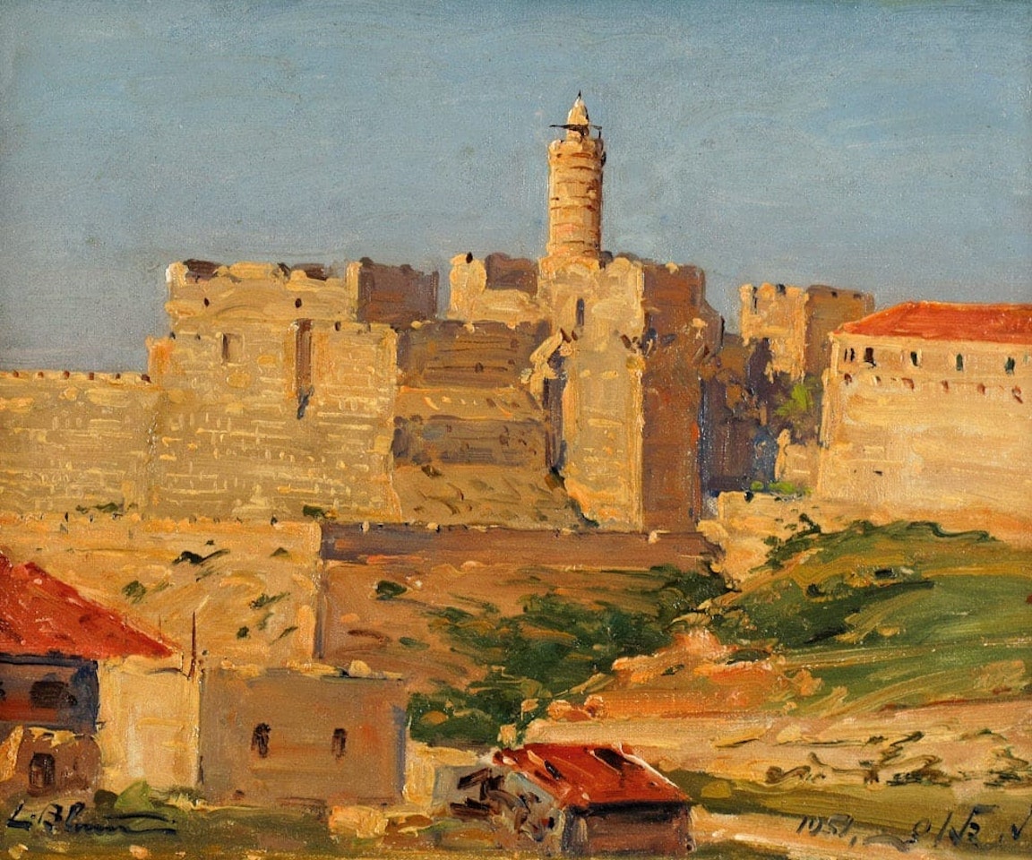 David"s Citadel, Jerusalem by Ludwig Blum
