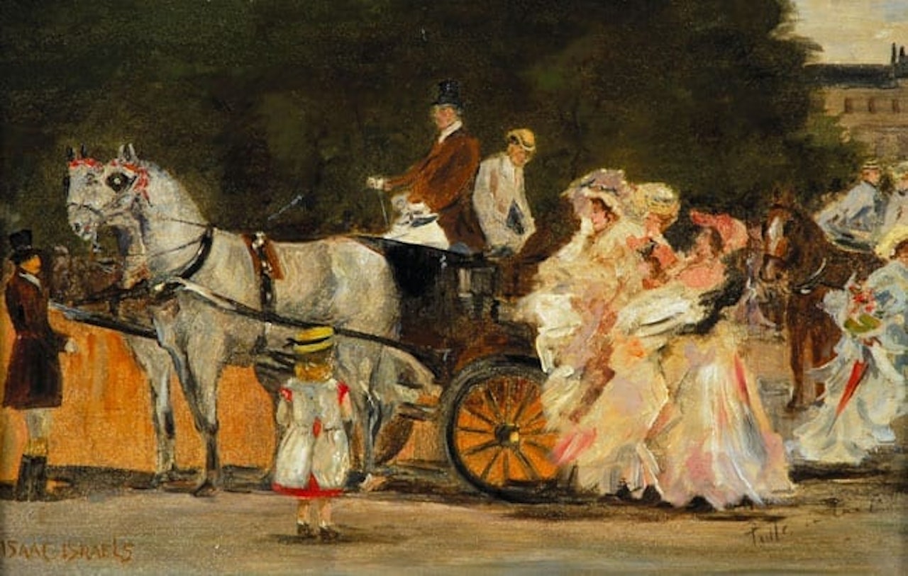 Figures on a Carriage by Isaac Israels