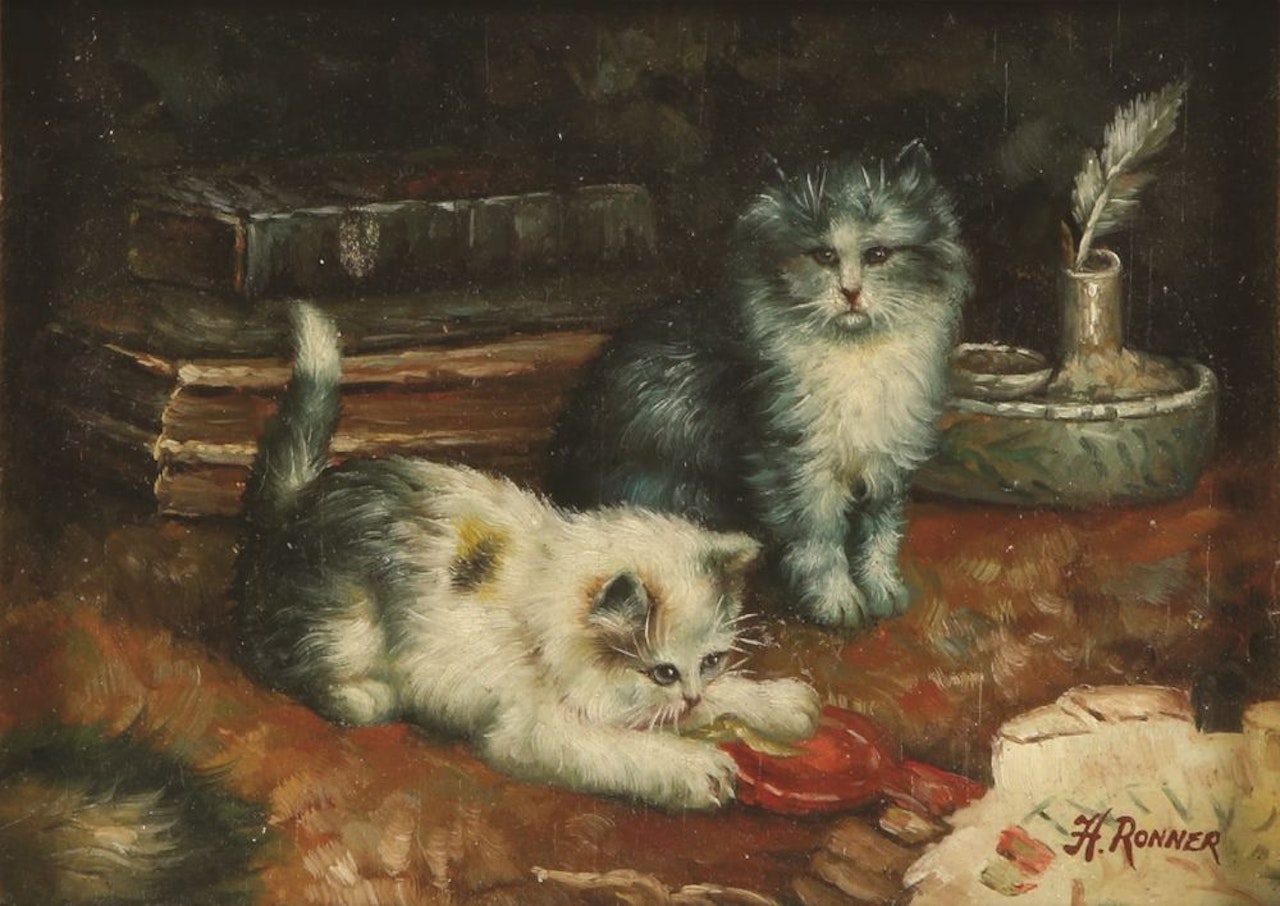 Kittens by Henriette Ronner-Knip