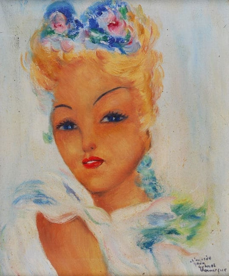 Portrait of a Girl by Jean Gabriel Domergue