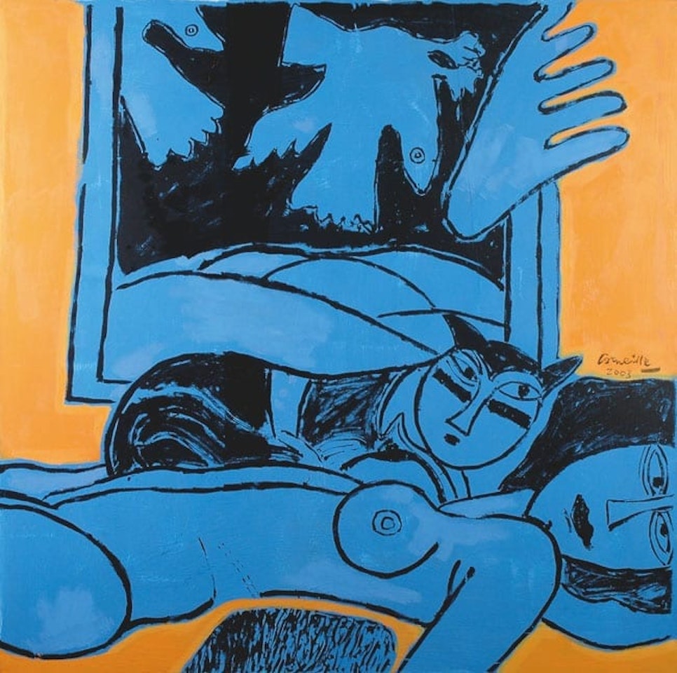 Guillaume Corneille Woman and a Cat by Corneille