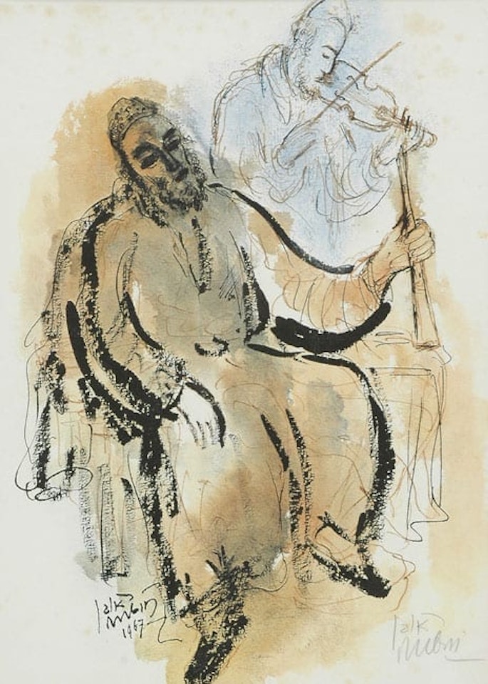 Reuven Rubin Fiddlers by Reuven Rubin