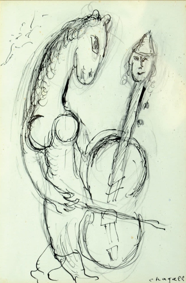 Horse Playing by Marc Chagall