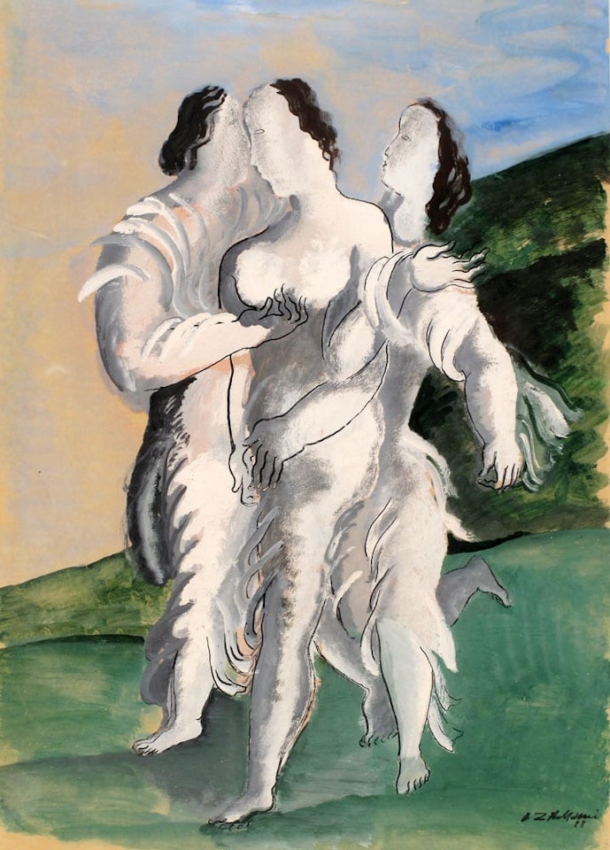 Landscape with Dancers by Ossip Zadkine