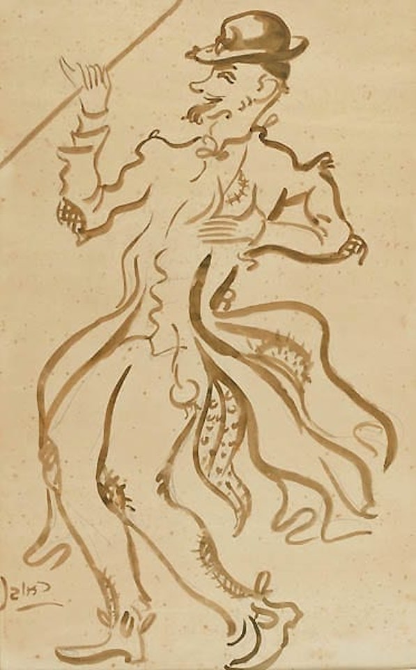 Plan for Theatre Scenery by Reuven Rubin