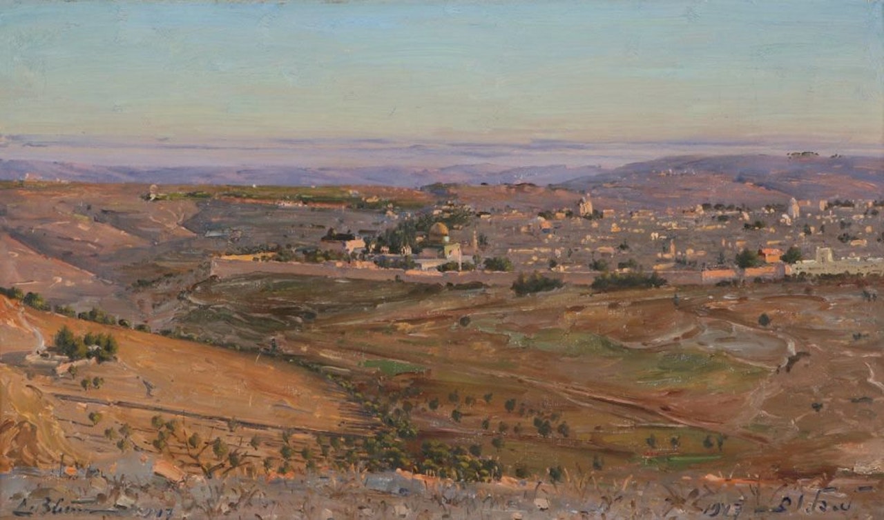 View of Jerusalem from Mount Scopus by Ludwig Blum