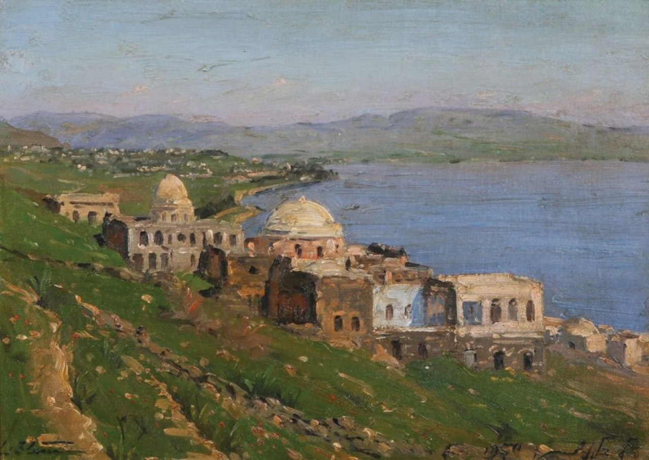 Landscape of the Sea of Galilee by Ludwig Blum